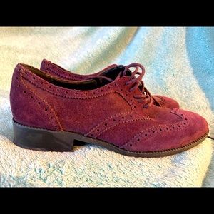Suede Wingtip Shoes